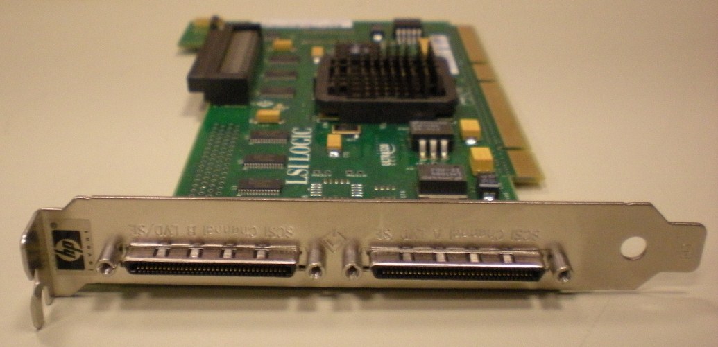 LSI Logic U320 PCI x 2CH SCSI Card LSI22320 HP 272653 001